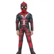 Children Kid Cosplay Deadpool Iron Man Captain America Spiderman Halloween Costume Superhero M
