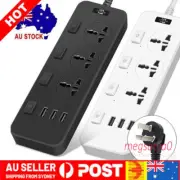 Power Strip Powerboard Power Board with AU Plug 3 USB Port Charger Universal AUS
