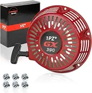 1PZ 2QX-SG6 Recoil Starter Pull Start Replacement for Honda GX340 GX390 GX610 GX620 11hp 13hp 28400-ZEE3-W01ZA Generator Replaces