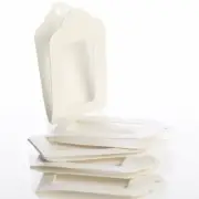 Package of 60 White Frame Style Cards with Scalloped Top and Pre-punched Hole