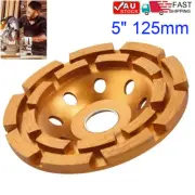 5" 125mm Concrete Turbo Diamond Grinding Cup Wheel Disc Bowl Cup Angle Grinder