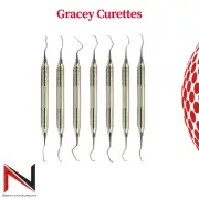 Gracey Curettes Periodontal Root Canal Cavity Scalers Tartar Calculus Remover