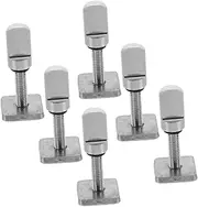 Abaodam 6pcs Surfboard Screws Sup Accessories Surfboard Fin Clips Surfboards Fin Screw Racing Fin Screw Paddle Board Fin Screw Paddle Board Repair Kit Surfboard Fins Stainless Steel Silver