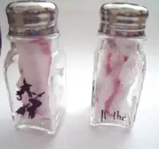 Haunted Halloween Witch Black Cat Salt and Pepper Shakers
