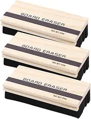 WEKADRIN 3Pcs Magnetic Blackboard Eraser Dry Erase Erasers with Felt Brush for Classroom Office Home Non Static Chalkboard Cleaner Easy to Use Comfortable Environment