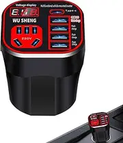 Car Inverter Outlet, Cup Holder Inverter, Portable Plug Adapter, Auto Electronics Accessories, Automotive Replacement Parts, for Cars, Trucks, Travel Charging Solution