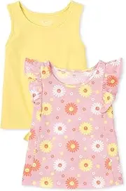 [The Children's Place] Toddler Girls Tie Front Tank Top 2-Pack