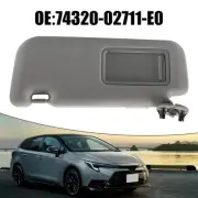 For Toyota Compatible Gray Left Driver's Side Sun Visor With Integrated Mirror