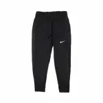 【NIKE 耐吉】長褲 ESSENTIAL RUNNING PANTS 女款 內裡起絨 針織 中腰修身 抽繩 黑 銀(DD6473-010)