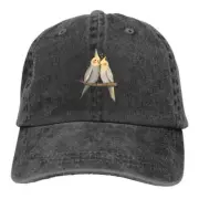 Men's Baseball Cap Cockatiel Cuddle Trucker Snapback Caps Dad Hat Birds cap