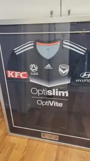 Melbourne Victory Framed 2017/18 Home Jersey
