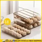 Household Egg Storage Box Drawer Fresh Refrigerator Egg Tray Holder (B) .