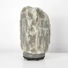 Urban Contemporary Grey Himalayan Natural Rock Salt Crystal Lamp with Soothin...
