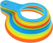 Fruit Fruits Calipers Ruler Fruits Gauge Fruit Diameter Gauge Ring Size Measuring Tool Fruit Diameter Ring Measuring Ruler Vegetable Gauge Ruler Fruit Grading Loops Plastic