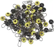 NOLITOY Sea Bean Connector Fishing Slides Hook Clips with Built Swivel for Smooth Line Management Durable Corrosion Resistant Design