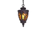 Vintage Lamp 48cm Aluminum Glass Lantern Chandelier for Home Decor