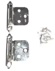 Allison 69201 Chrome Self Closing Hinge 2 3/4" Long 1 5/8 H x 1 1/4 W Hinge 4pk