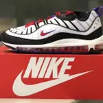 NIKE AIR MAX 98 黑紫 猛龍配色 氣墊 增高 防滑 640744-110 慢跑鞋