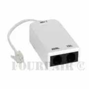 5 Pack - ADSL ADSL2+ DSL Modem Telephone Phone Fax In-Line Splitter Filter RJ11