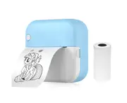Mini Thermal Printer Multifunction Portable Sticker Maker Instant Photo Inkless Printing Support BT Connection for Smartphone with 1 Paper Roll 57mm Compat