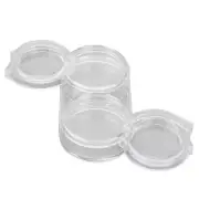 6Pcs Jewelry Beads Containers Removable Stackable Clear 6 Layer 12 Grid Nail CHW