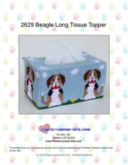 Beagles Long Tissue Topper-Plastic Canvas Pattern or Kit