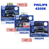 在飛比找樂天市場購物網優惠-PHILIPS 白光(雪曜光) 4200K+60% H4 H