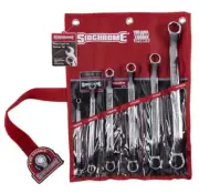 Sidchrome 6-PIECE AF RING SPANNER SET SCMT21412 Polished Chrome Vanadium Steel