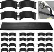 12 Pcs Bicycle Handlebar Rubber Gasket & 1 Rubber DIY Gasket, Anti-Vibration and Anti-Slip Handlebar Stem Shim Spacer Adapters to Fit 22.2/25.4 mm to 31.8 mm Bike Stem for Road Mountain Bikes.