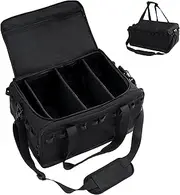 COOZMENT 35L Camping Bag,Tactical Duffle Bag with Waterproof Bottom,Shoe Bag for Travel/Outdoor with 3 Adjustable Dividers,Picnic Camping Organizer,Multi-Functional Duffel Bag for Camping/Sports/Gym