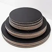 Deliciously Boxed 100 Black 8-Inch Round Cake Boards – Premium Cardboard Cake Circles for Baking, Decorating, Display & Dessert Presentation