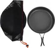 HONMEET 1 Set of Frying Camping Pan Portable Travel Baking Griddle Pan Metal Camping Grill Pan