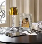 Baccarat Harcourt Our Fire Gold Candlestick