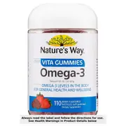 Natures Way Adult Vita Gummies Omega-3 110 Pack