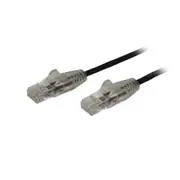 Star Tech 1m Snagless Cat6 Slim Cable Network Patch Ethernet LAN Cord RJ45 Black