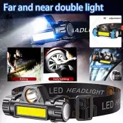 USB Rechargeable Waterproof LED Headlamp Headlight Head Light Flashlight 2 Modes