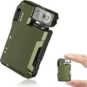 G5 Rechargeable EDC Flashlight, 400 Lumens Dual Light Sources Mini Flashlight with RGB Light, Portable Flat Pocket Flashlights, Magnetic Keychain Flashlight fo