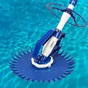 [VINGLI] Pool Vacuum Cleaner Automatic Sweeper Swimming Pool Creepy Crawler Vacuum with 33FT Hoses (Navy Blue&White)
