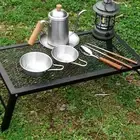 Folding Campfire Grill with Legs Camping Gear Portable for Travel Picnic BBQ