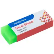 Studymate Neon Eraser Green