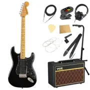 Squier by Fender Classic Vibe '70s Stratocaster HSS BLK MN with VOX amp, 11-piec