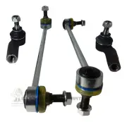 AUDI A3 MK2 04-10 FRONT 2 OUTER TRACK ROD ENDS & 2 DROP LINKS HEAVY DUTY TYPE