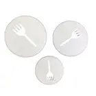 3pcs Fork Plastic Fondant Cutter Cake Mold Fondant Cupcake Decorating Tools