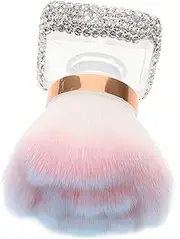 SOESFOUFU Nail Art Dust Brush Fluffy Makeup Brush for Manicure Plastic Base Soft Bristles for Foundation Powder Applicati