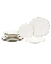Godinger Arendale Porcelain 12pc Dinnerware Set