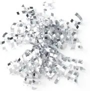12-Count Metallic Silver Self-Adhesive Curly Bows Gift Wrap Accessory - Perfect
