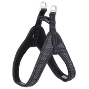 Rogz Fast-Fit Reflective Dog Safety Harness Black Medium/Large