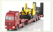 for Benz tractor lowboy trailer with plane 1/87 DIECAST MODEL CAR FINISHED TRUCK