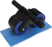 Ab Wheel Roller Abdominal Wheel Automatic Rebound Portable Training Tool for Home Gym Office Random Color
