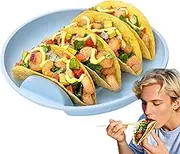 Taco Holder - Taco Shell Holder for Baking - Silicone Kitchen Serving Tray for Tortilla, Party, Family Dinner, Grill, Outdoor Tailgate